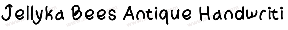 Jellyka Bees Antique Handwriting字体转换
